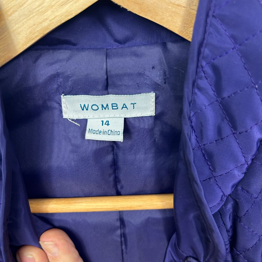 Blue jacket label detail view