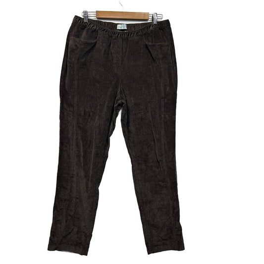 Established Brown Cotton Pants - Size 16