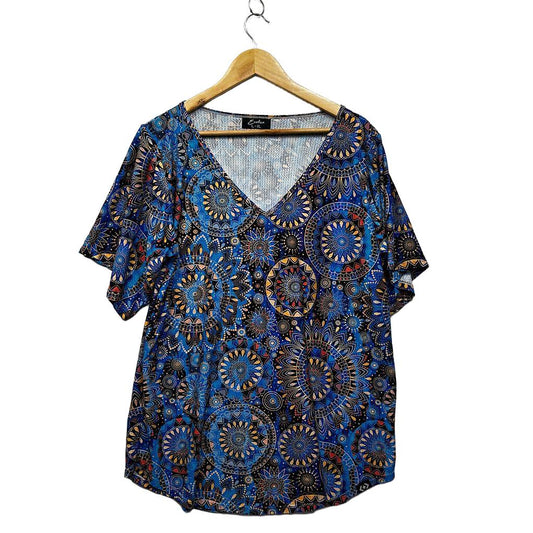 exoticathletica Blue Activewear Top - Size L-XL