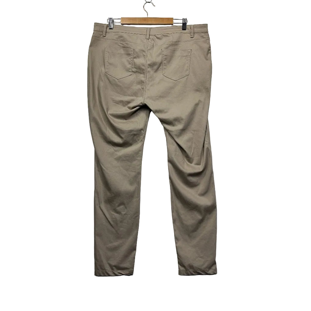 Beige chinos back view