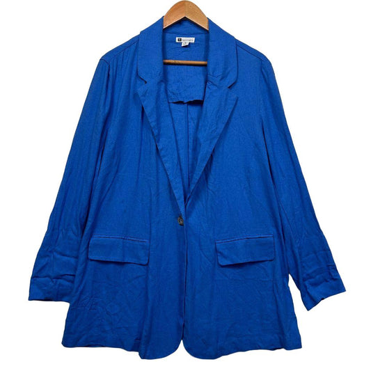 Blue blazer front view