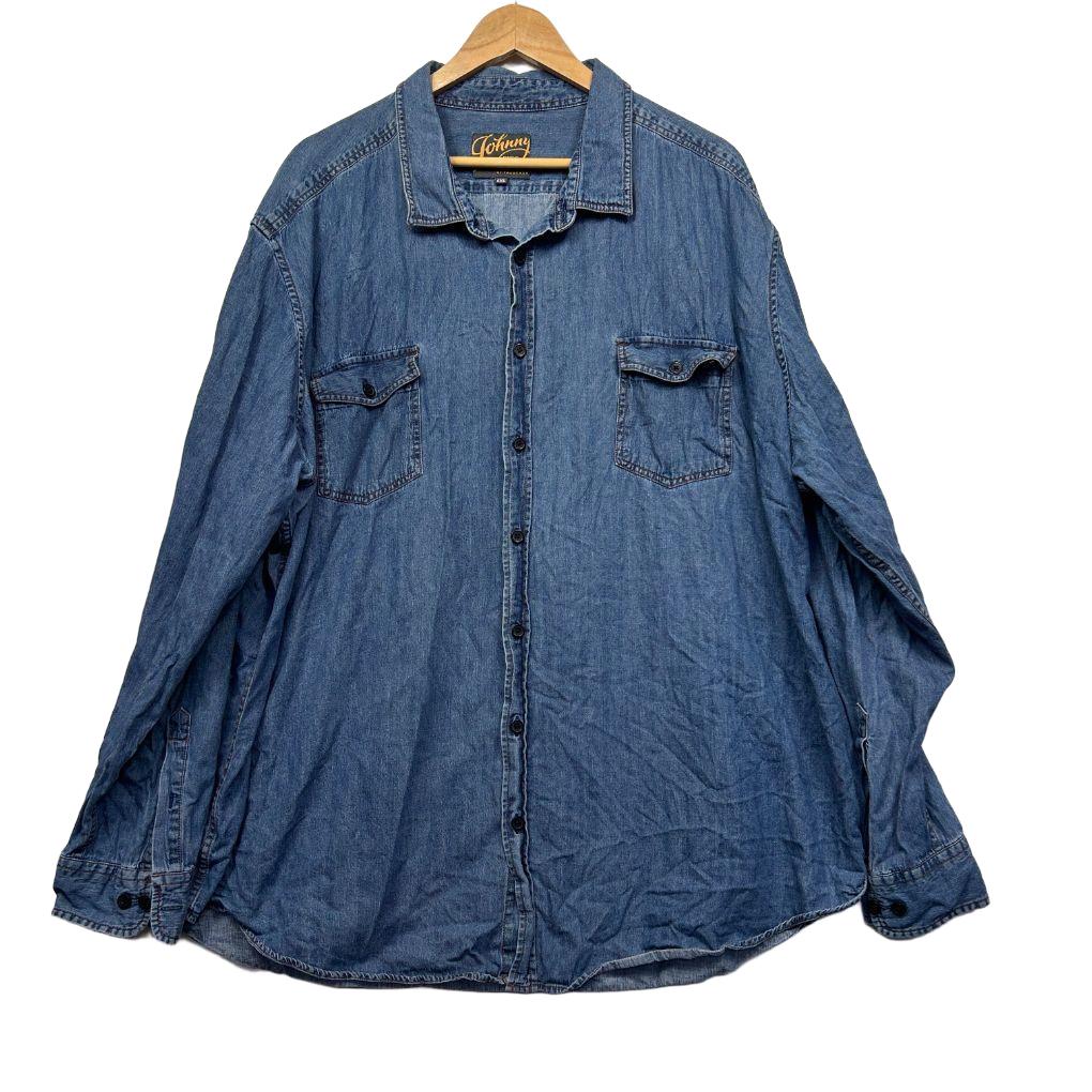 Johnny Bigg Blue Denim Shirt - Size 6XL