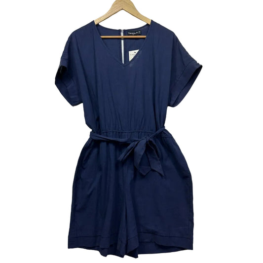 Navy blue dress front view