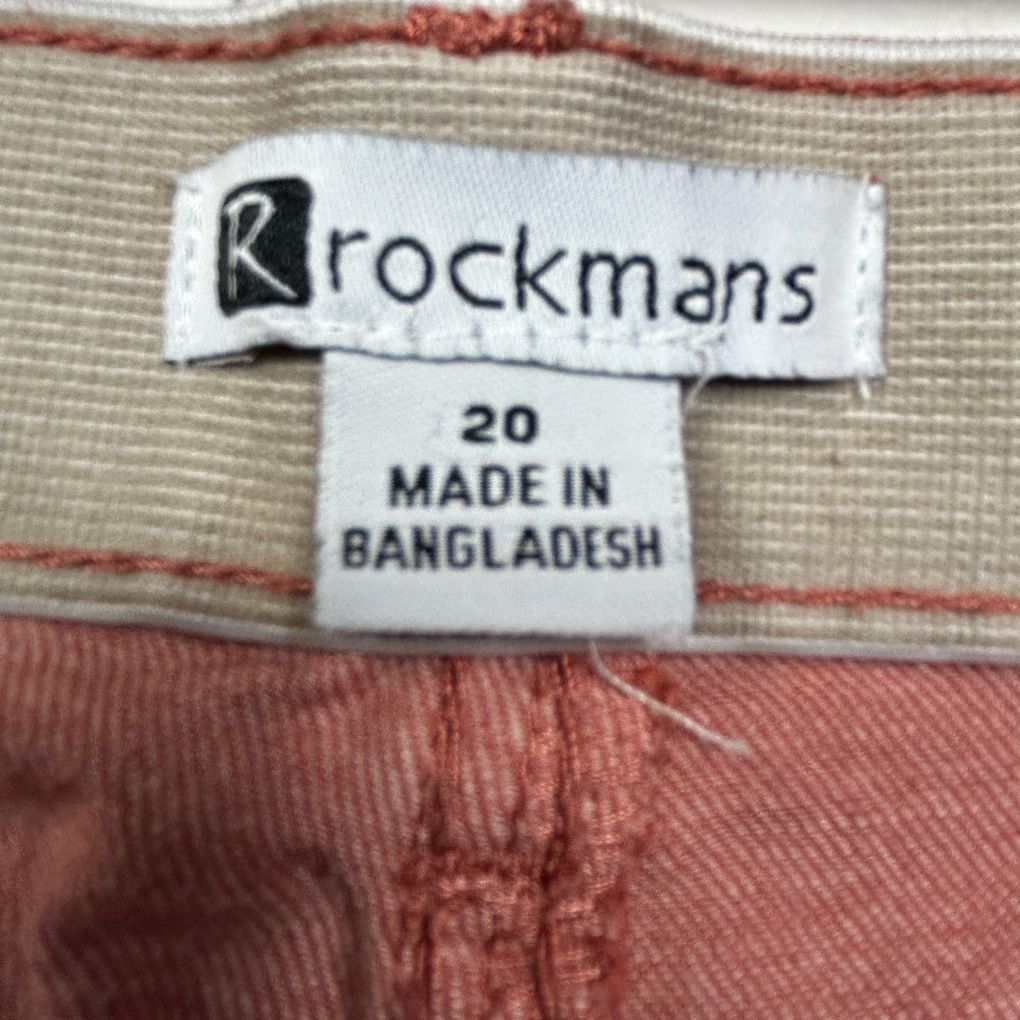 Rockmans label detail size 20 made in Bangladesh