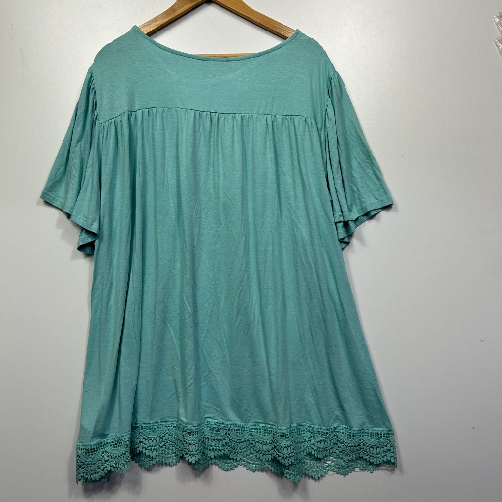 Teal dress front view