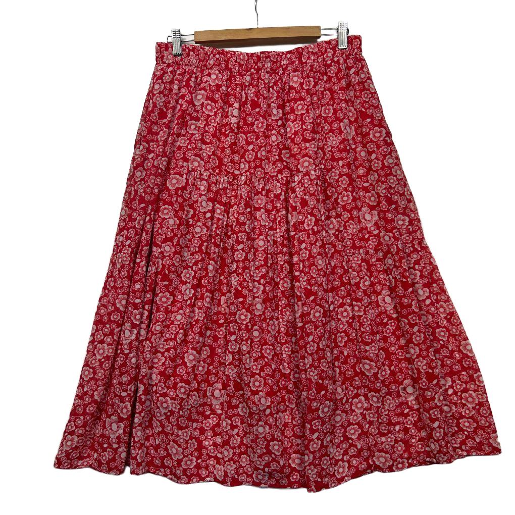 Fate + Becker Red Maxi Skirt - Size 14