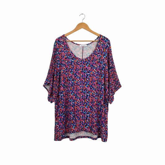 Betty Basics Multicoloured Patterned Top Size 20