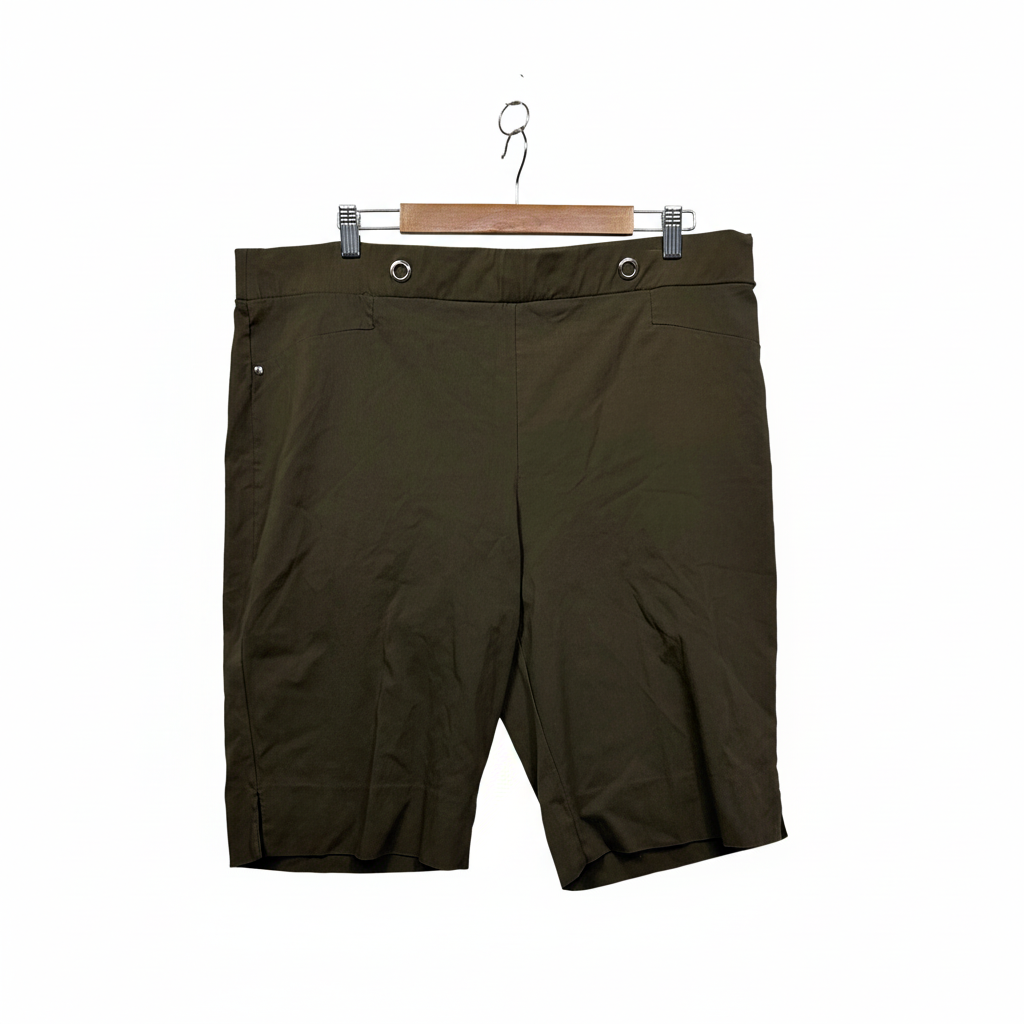 Rockmans Olive Green Shorts - Size 20