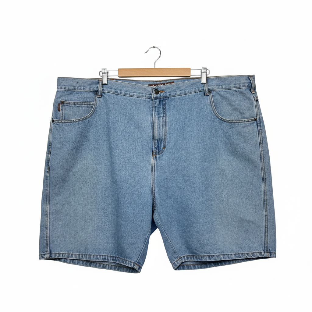 Street Jeans Light Blue Denim Shorts - Size 7XL