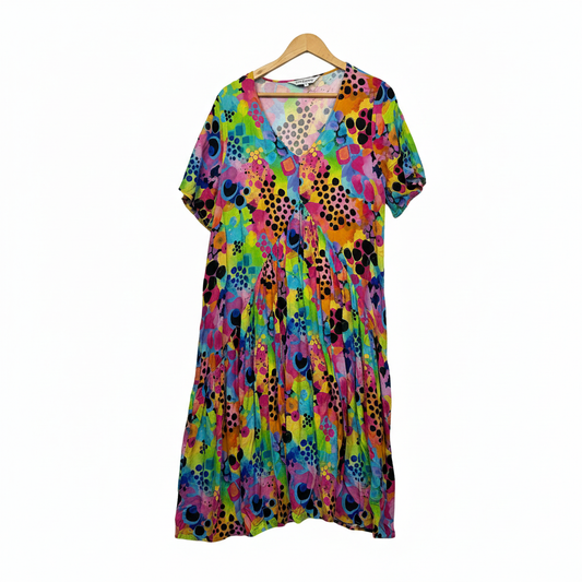 Proud Poppy multicolour print dress size 16