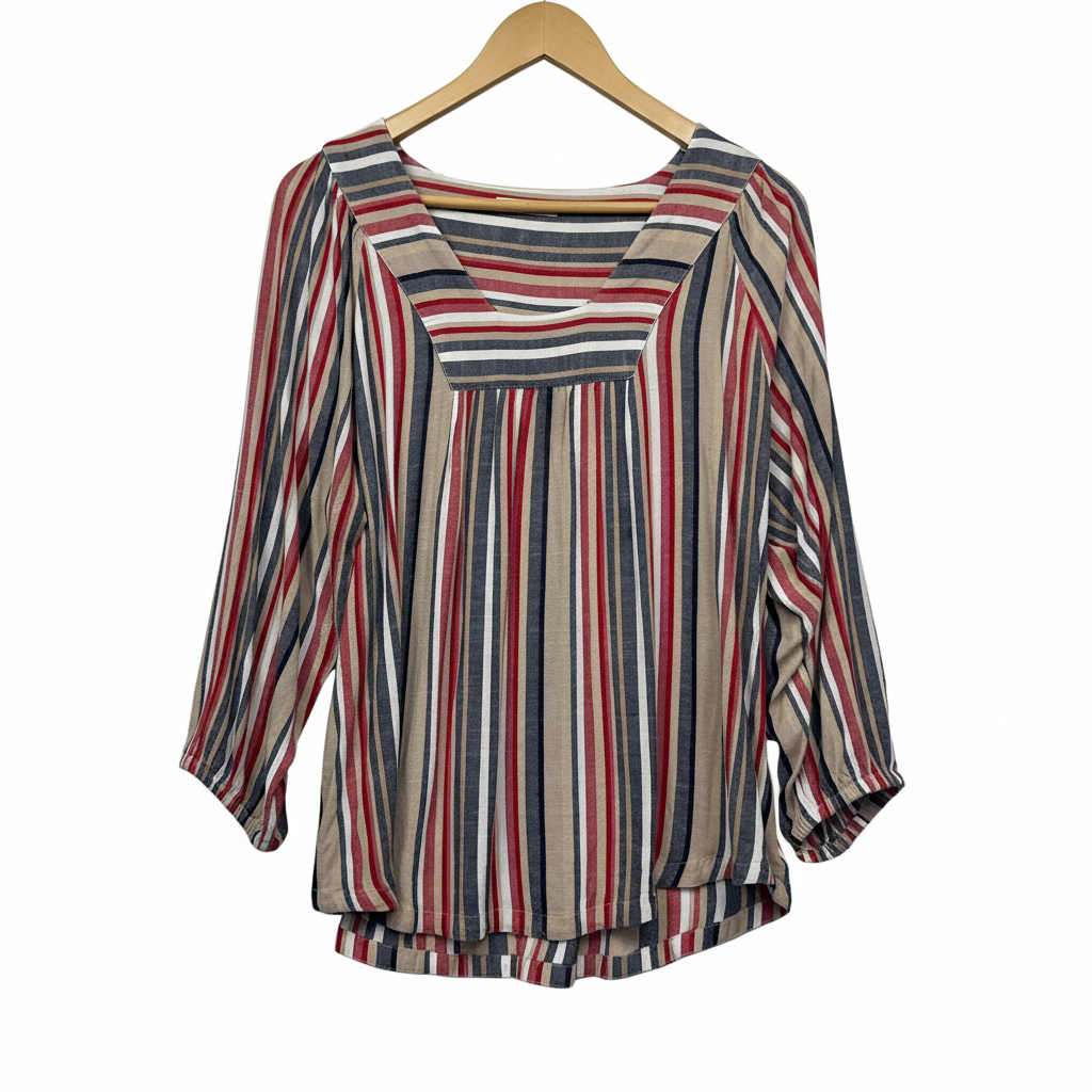 Regatta Viscose Multicoloured Striped Top - Size 16