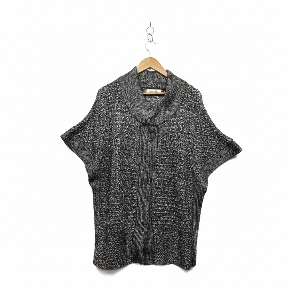 Virtuelle Charcoal Grey Knit Top- Size 12/14