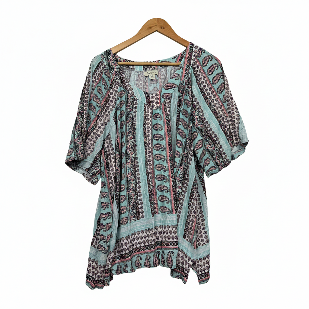Beme Multicolour Paisley Print Top - Size 20