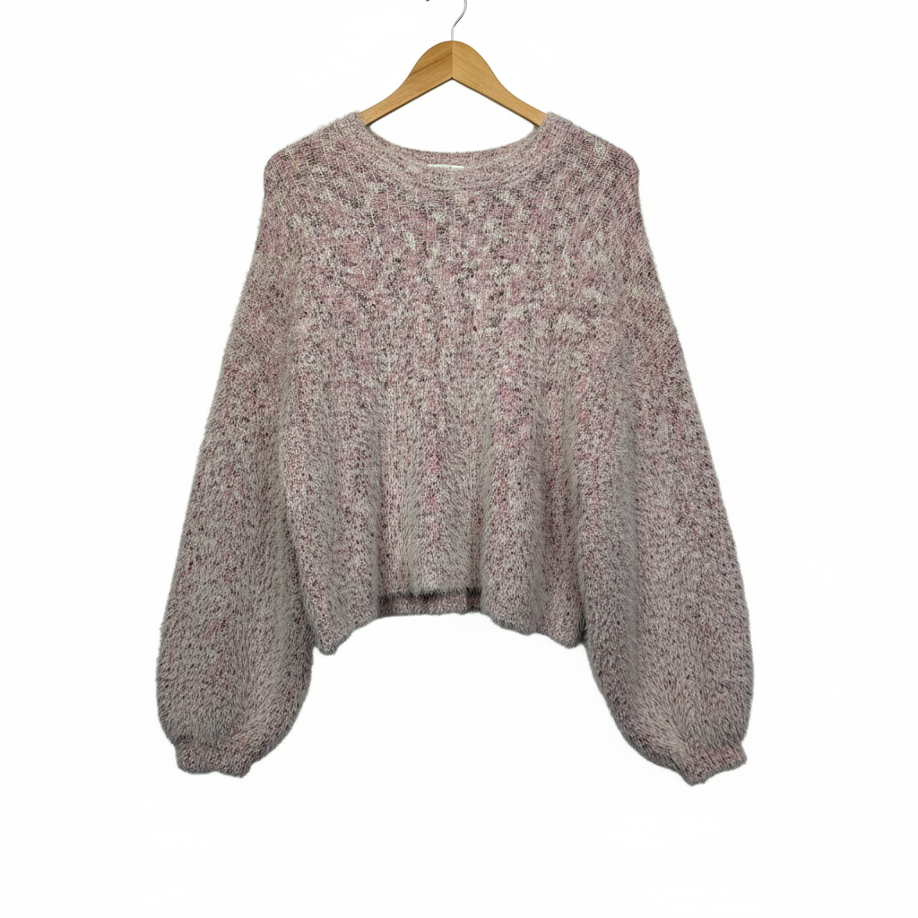 & me Pink Fluffy Long Sleeve Jumper - Size 16