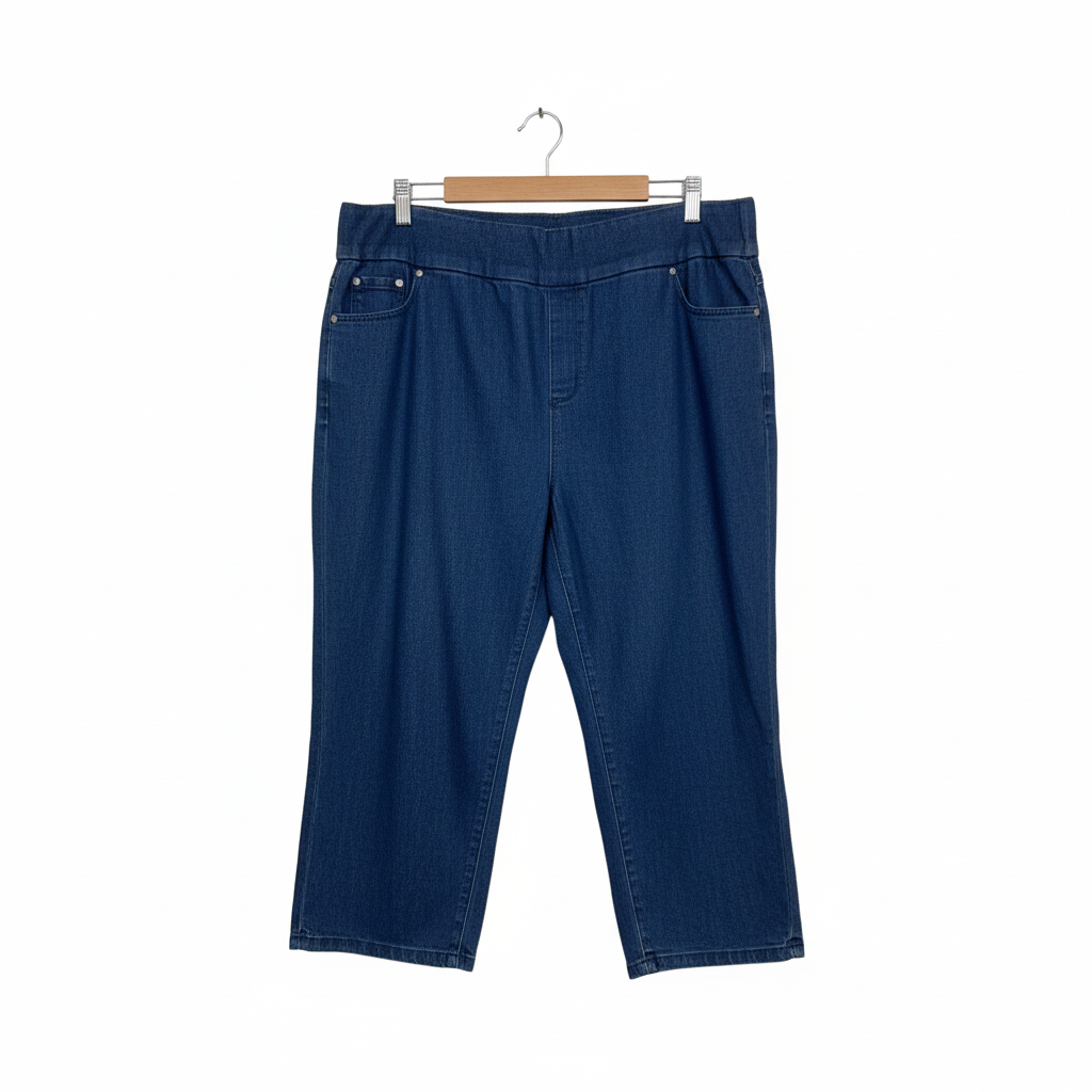 Breakers Navy Capri Denim Pants - Size 18