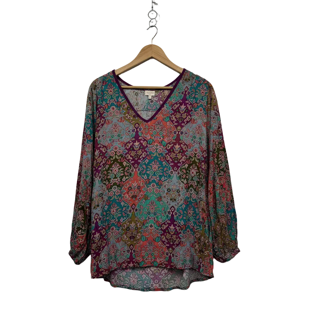 Lula Soul Boho Long Sleeve  Top - One Size