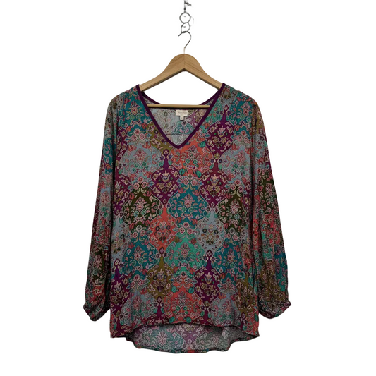 Lula Soul Boho Long Sleeve  Top - One Size