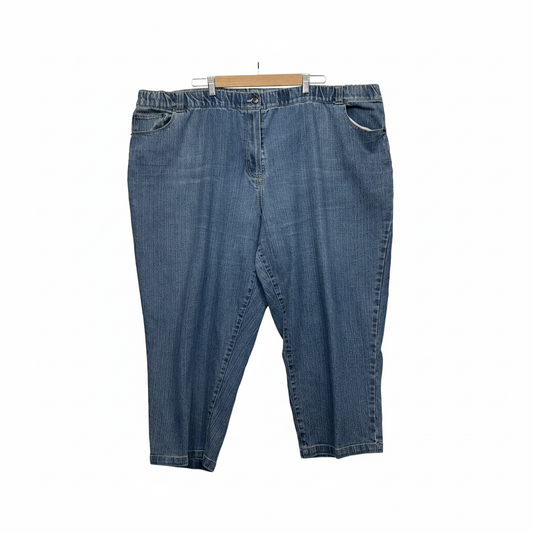 Now blue denim capri pants size 26