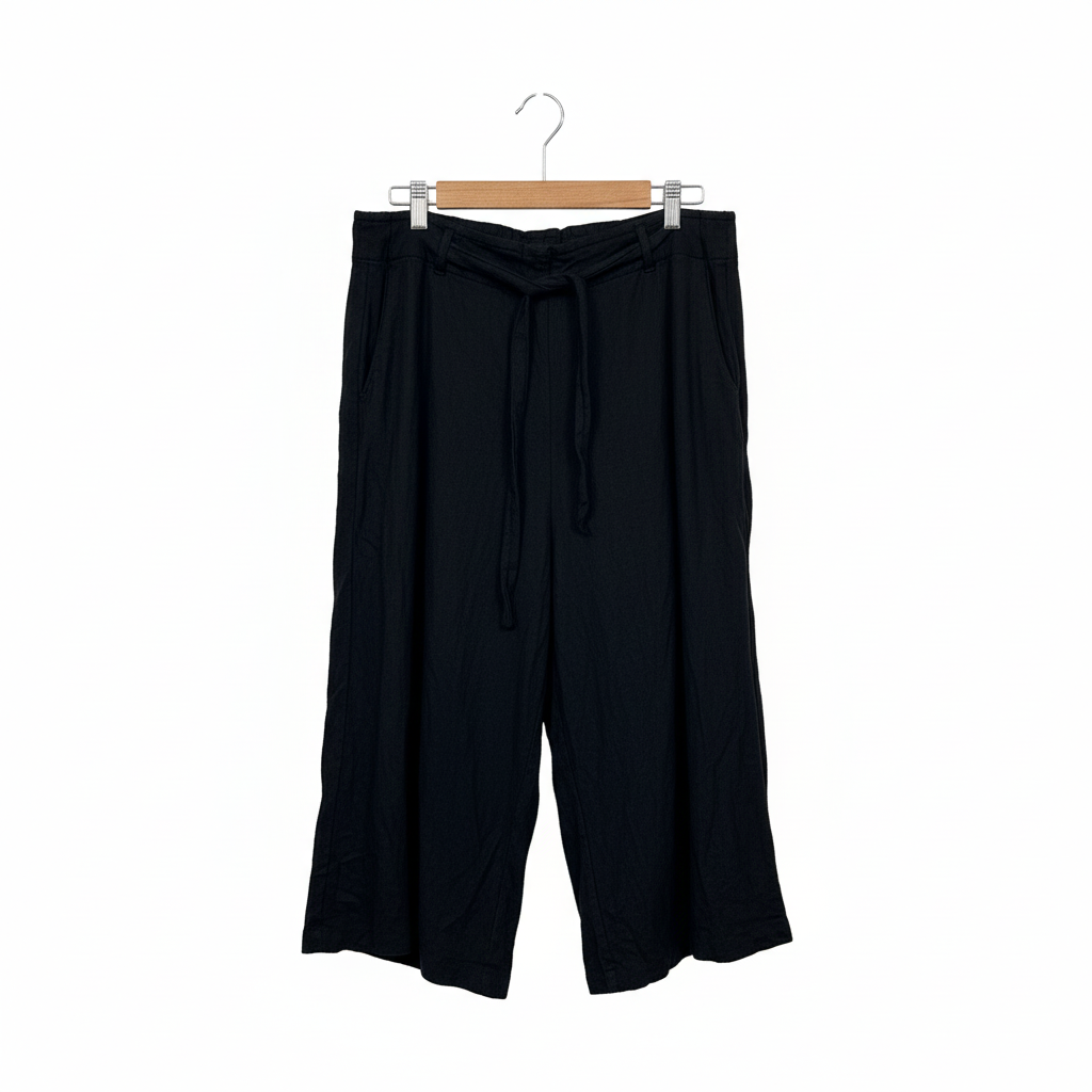 Katies black shorts with tie waist