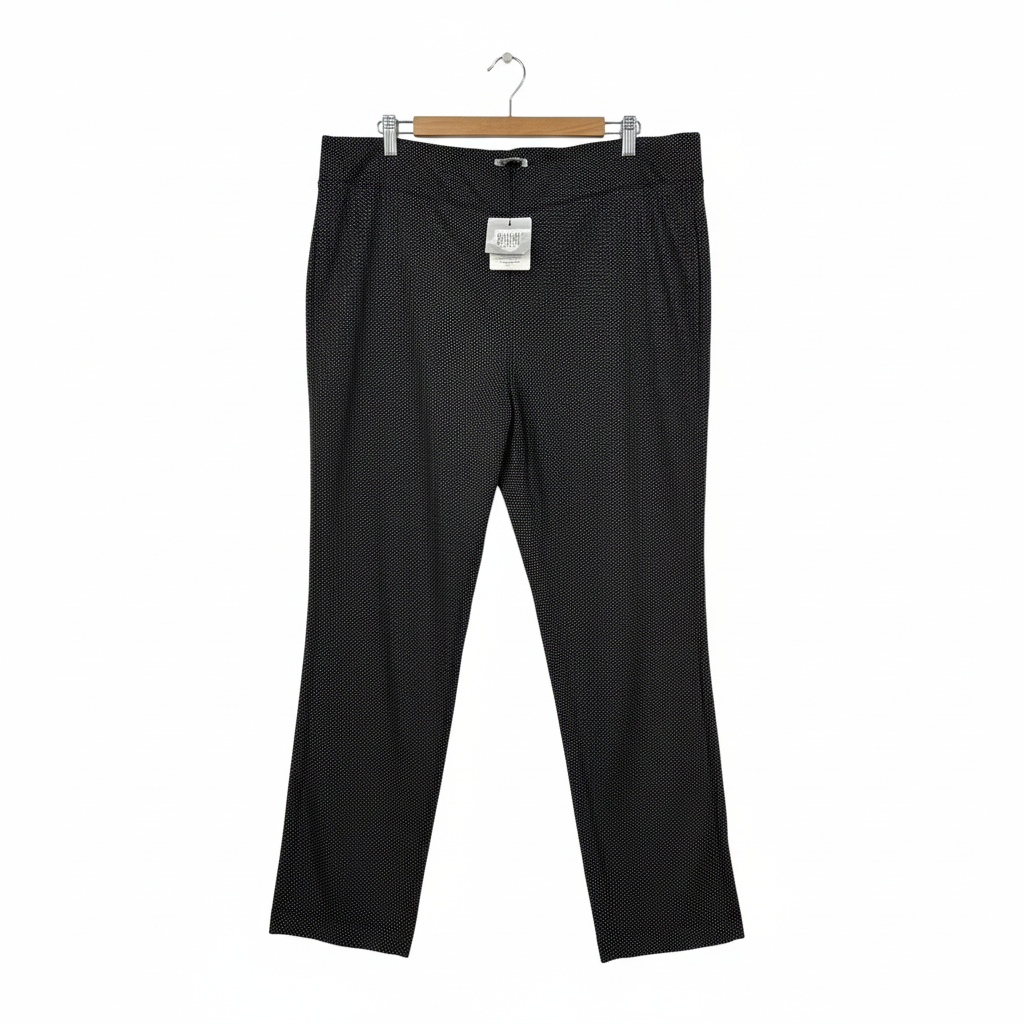 Belle Curve Black White Dotted Pants - Size 26