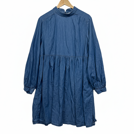 Anko denim blue dress front view