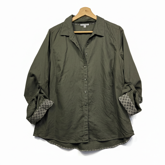Target Button Up Khaki Shirt - Size 18
