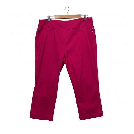Millers Pink Capri Pants - Size 16