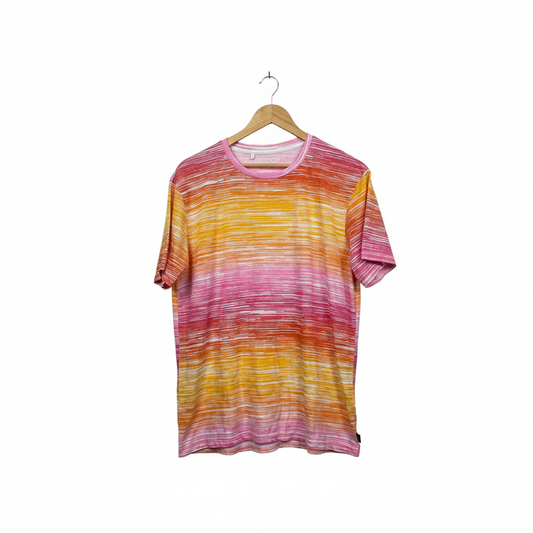 Prodigy Clothing Multicoloured Striped Activewear Top - Size Large