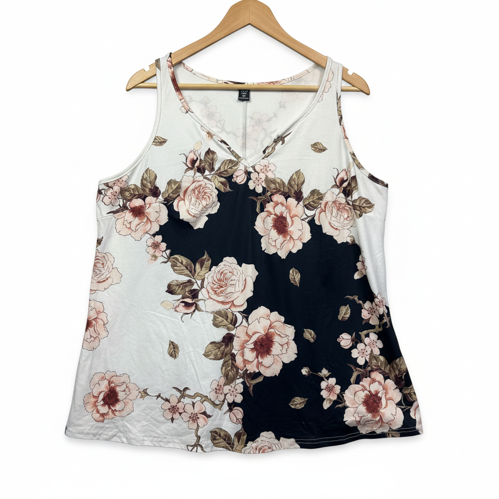 Shein Multicoloured Sleeveless Top - Size 1XL