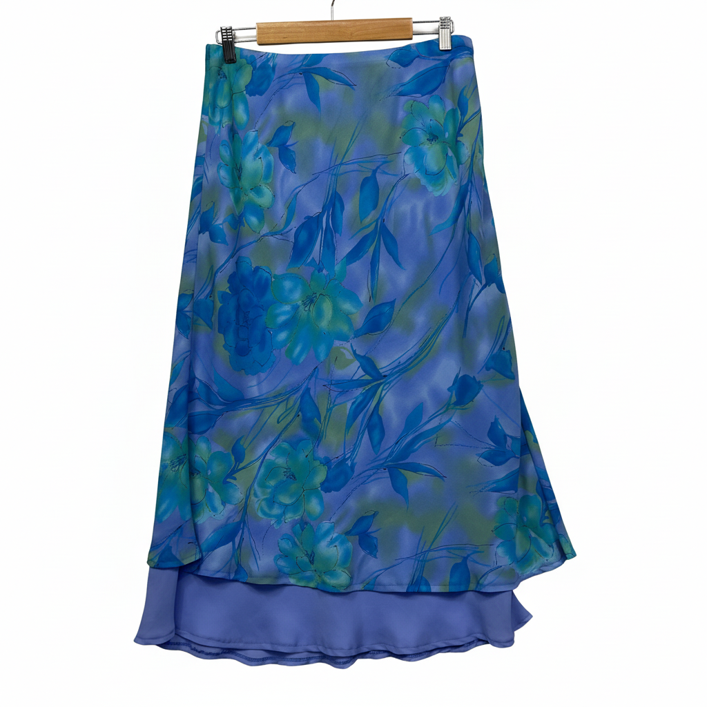 Damart Multicoloured Skirt - Size 16
