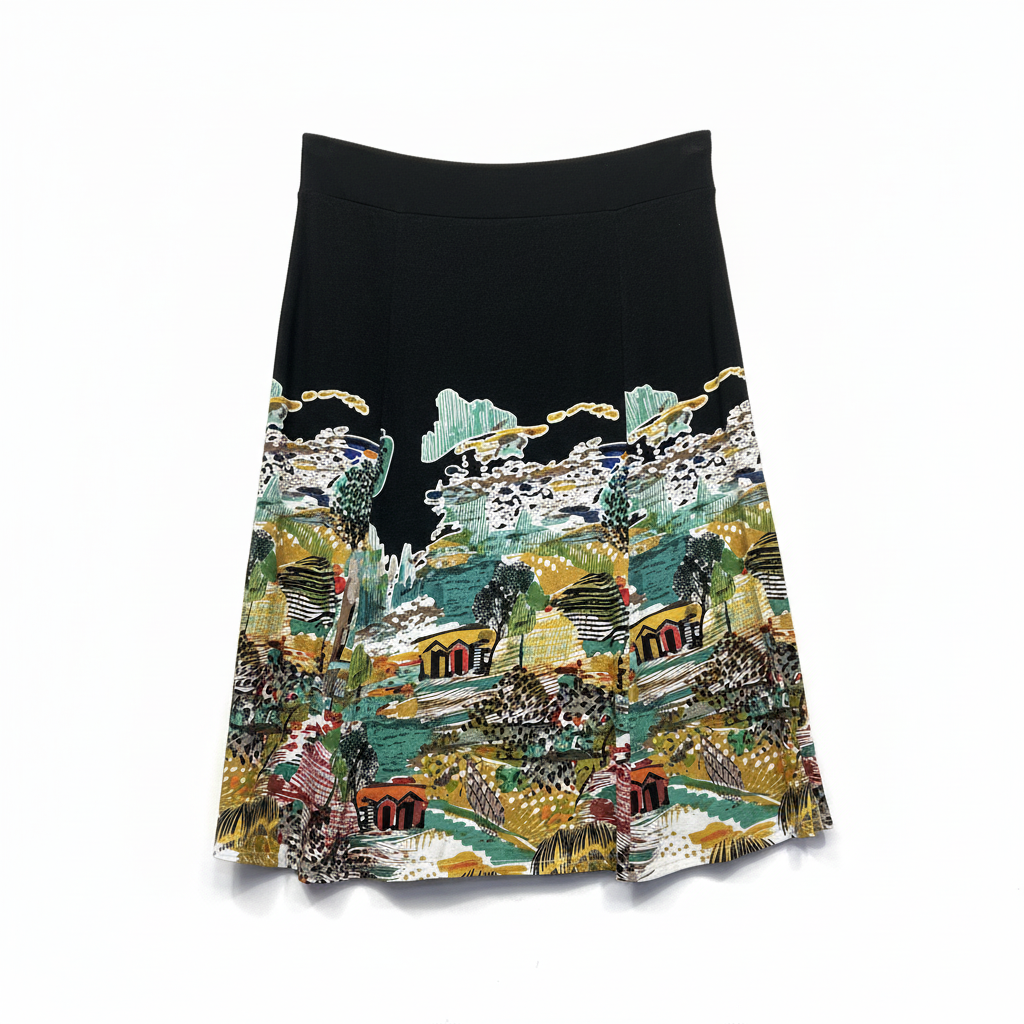 Blue Illusion Skirt - Size L