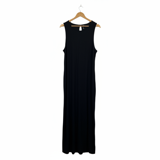 edited Black Sleeveless Maxi Dress - Size 14
