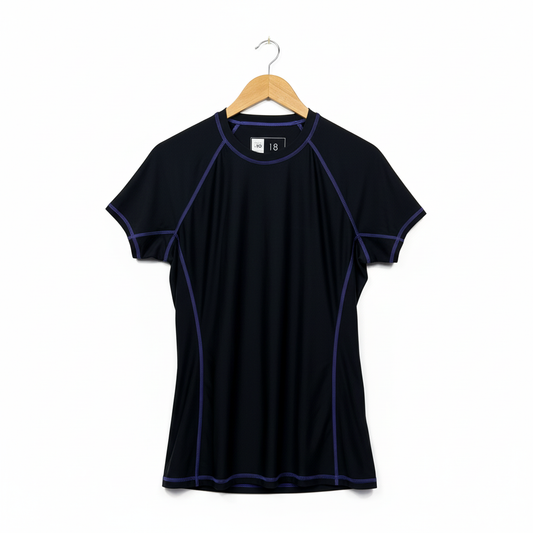 Active & Co Black Activewear Fitness Top - Size 18