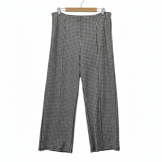 Sportsgirl Black & White Gingham Check Pants - Size XL