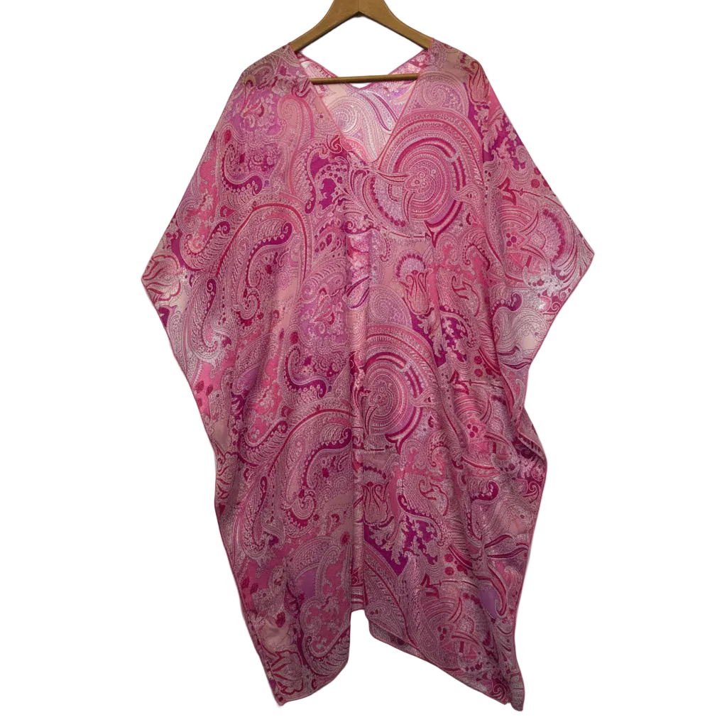 Pink Paisley Kaftan - One Size