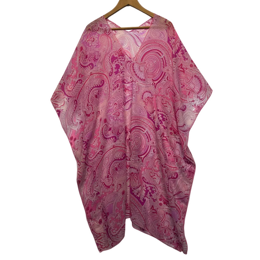 Pink Paisley Kaftan - One Size