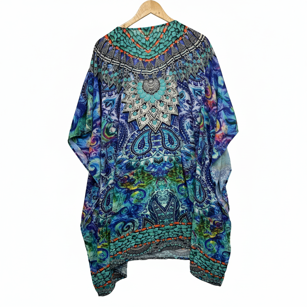 Kareena Multicoloured Kaftan - Size S/M brand label