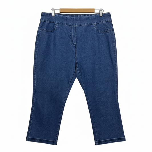 Millers Blue Denim Capri Pants - Size 18