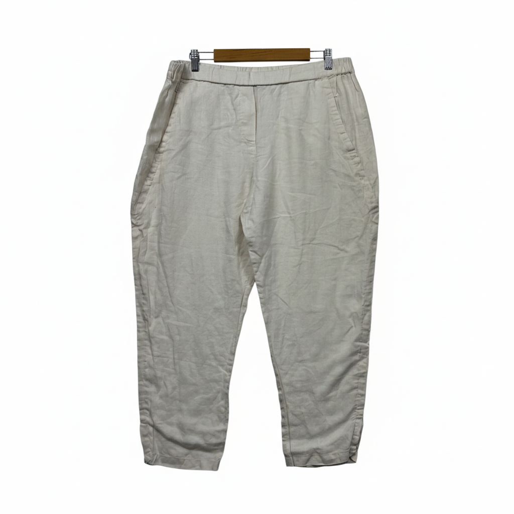 Sussan Beige Linen Pants - Size 18