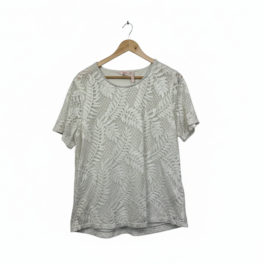 Millers White Lace Top - Size 18
