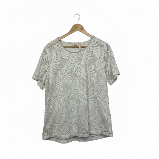 Millers white lace top size 18