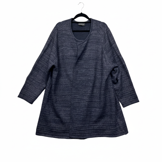 Autograph Navy Marle Knit Tunic Top - Size XL