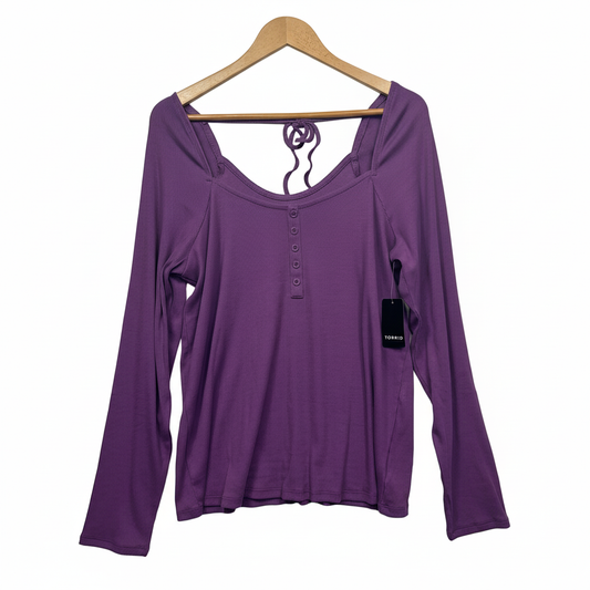 Torrid Purple Top - Size 2