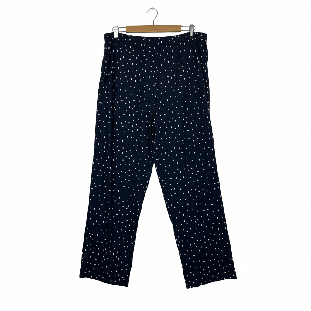 Anko Navy Polka Dot Sleep Pants - Size 18