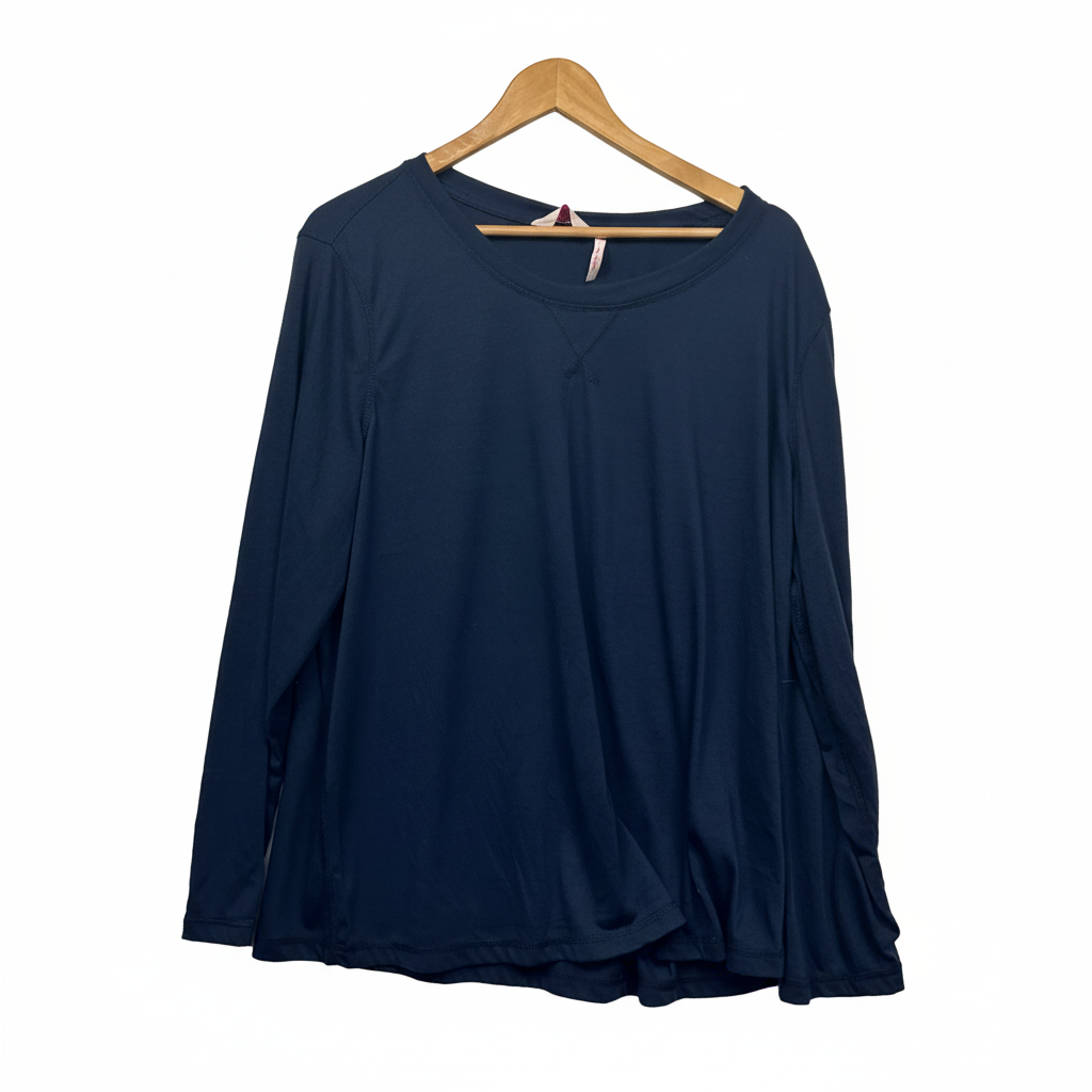 Millers Navy Long Sleeve Top - Size 20-22