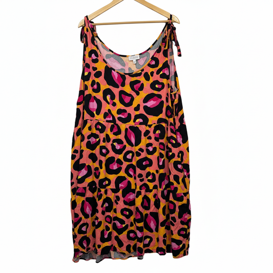 Serendipity Multi Leopard Print Dress Size 26