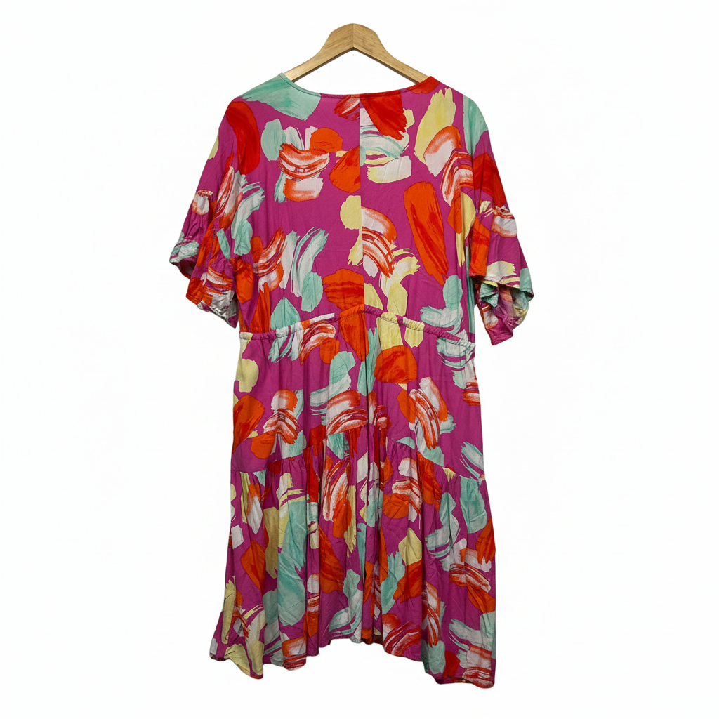 Little Party Dress multicoloured dress fabric detail