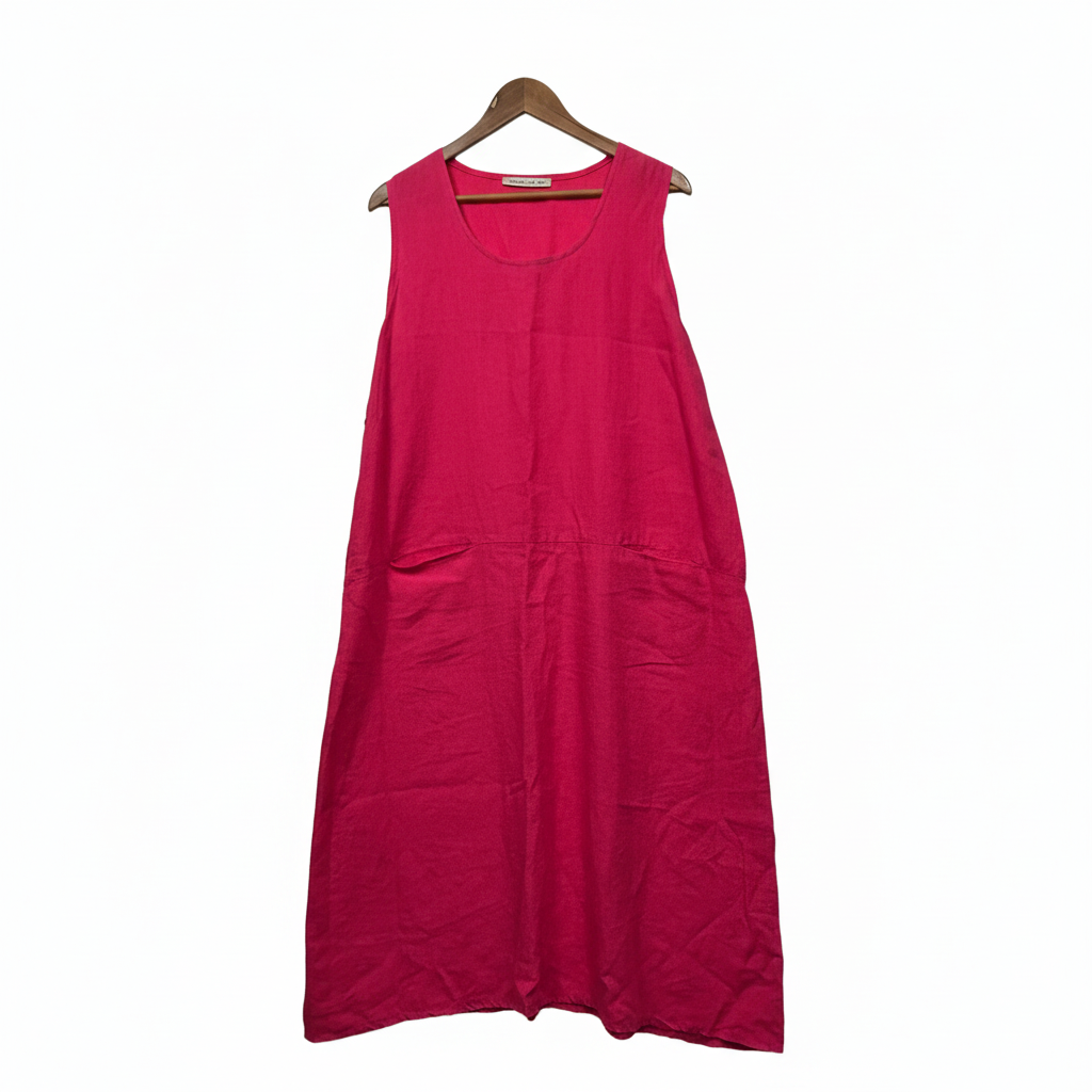 Evairalala & Coh Hot Pink Linen Shirt Size 16/18