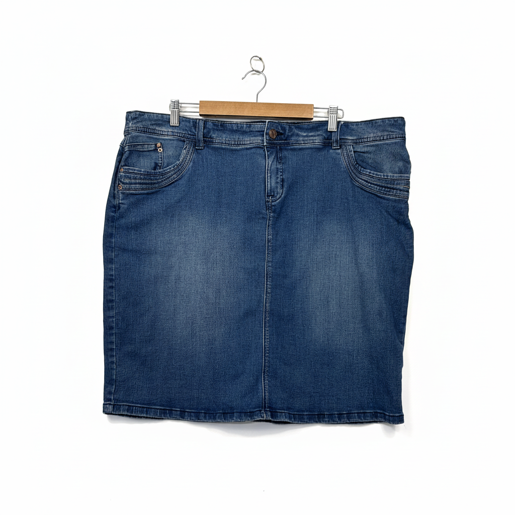 Blue Denim Skirt - Size 20