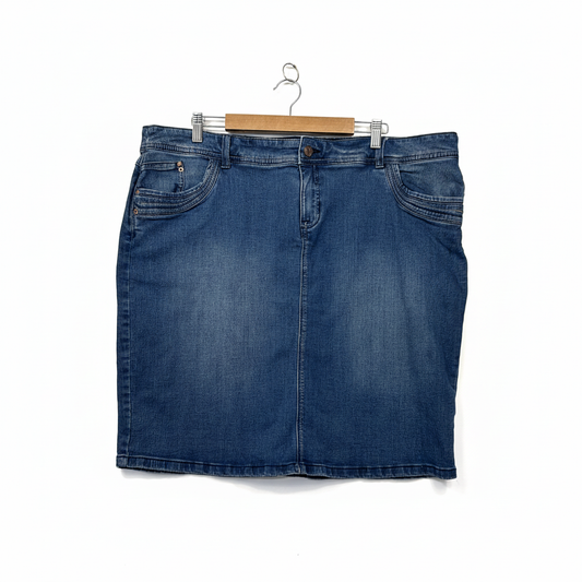 Blue Denim Skirt - Size 20